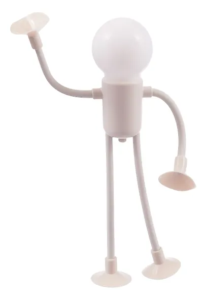 Мини-лампа LED Человечек-лампочка бежевый (17х6) (12-Wenhua-202508-L4) - фото 2