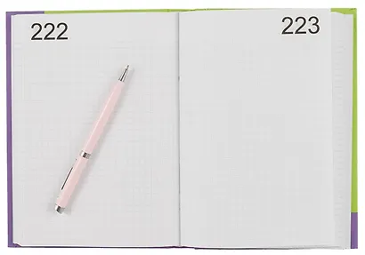 Ежедневник недат. А5 192л "Цветовой дуэт" 7БЦ, ламинация soft touch, выб.высокий лак,офсет - фото 3