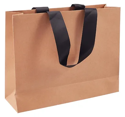 Пакет А4 28*35*11 "Счастье внутри" крафт, горизонт., нейтр. - фото 2