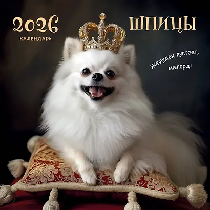 Шпицы. Календарь настенный на 2026 год (300х300) - фото 1