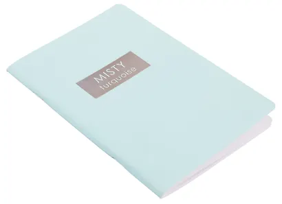 Тетрадь 48л кл. "Misty Turquoise" мел.картон, печ.пантон, ламинация soft touch - фото 2
