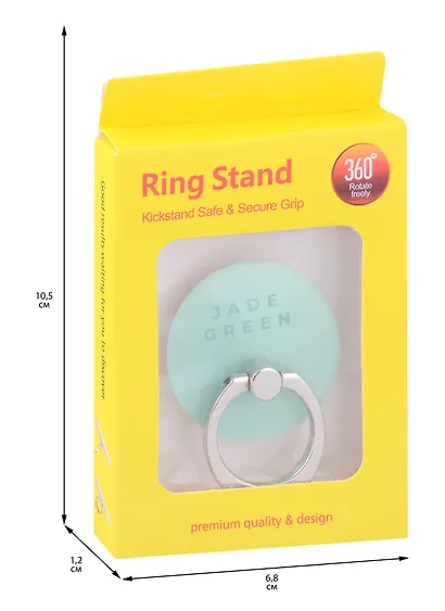 Держатель-кольцо для телефона Jade Green (металл) (коробка) - фото 3