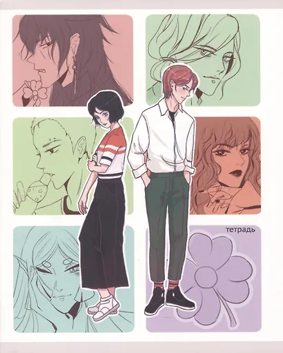 Тетрадь в клетку Listoff, "Сюжеты (Эксклюзив)", 48 листов, в ассортименте - фото 1