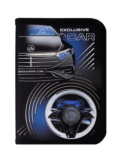 Пенал 1 отделение "Exclusive car" 20*14, ткань/картон - фото 6