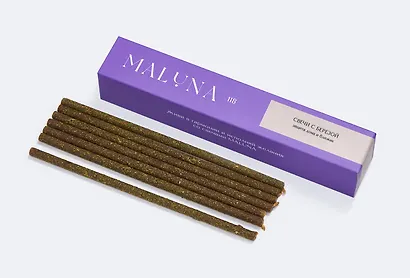 Магические коричневые свечи с березой Maluna (7шт) (Защита дома и близких) (2025) - фото 1