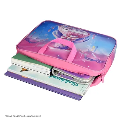 Папка для тетрадей А4+ "АЛИСА" 34,5*26*7см, полиэстер, водоотталкив. ткань, молния - фото 3