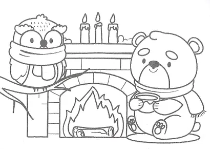 Мини-раскраска "Новогодний хоровод" - фото 2