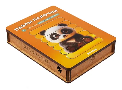 Пазл-палочки  "Веселый зоопарк" 5 картинок - фото 2