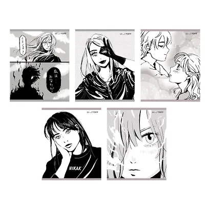 Тетрадь А5 48л кл. "Комикс (Эксклюзив)" скрепка, мелов.картон, мат.ламинирование, поля, термопленка, уп. гофр., 5 видов - фото 3