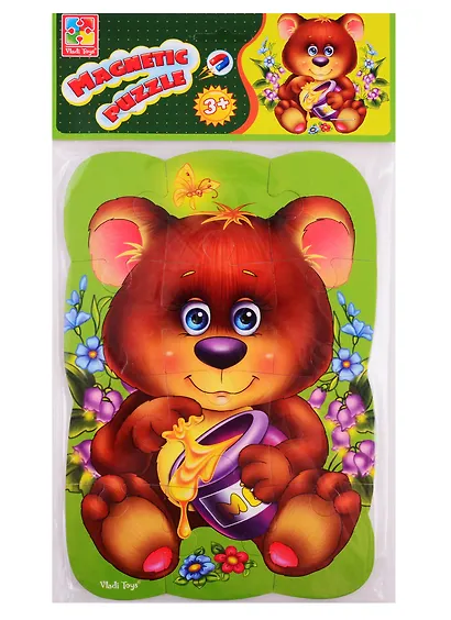 Пазлы на магните Vladi Toys Медвежонок - фото 1