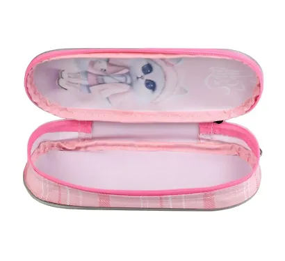 Пенал-косметичка "КОШЕЧКА В ПАЛЬТО" микрофибра, молния - фото 2