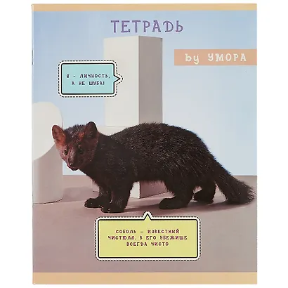 Тетрадь в клетку Listoff, "Редкий и пушистый", 48 листов, в ассортименте - фото 1