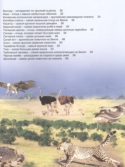 ЭНЦИКЛОПЕДИЯ ДЛЯ ДЕТЕЙ новые. РЕКОРДСМЕНЫ ЖИВОТНОГО МИРА - фото 6