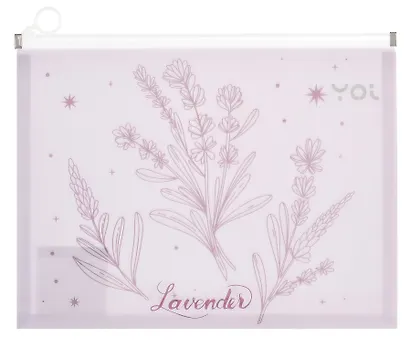 Папка на молнии А4 «Lavender», с расширением, в ассортименте, Yoi - фото 6