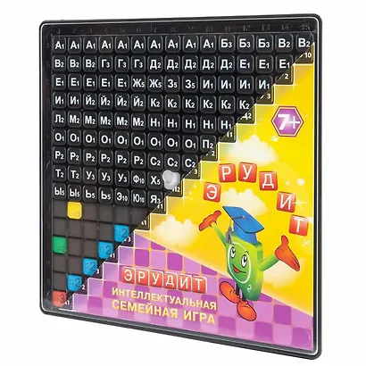 Развивающая игра, Эрудит (черные фишки) - фото 1