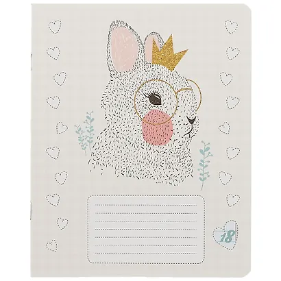 Тетрадь в линейку Academy Style, "Звери в коронах", 18 листов, в ассортименте - фото 3