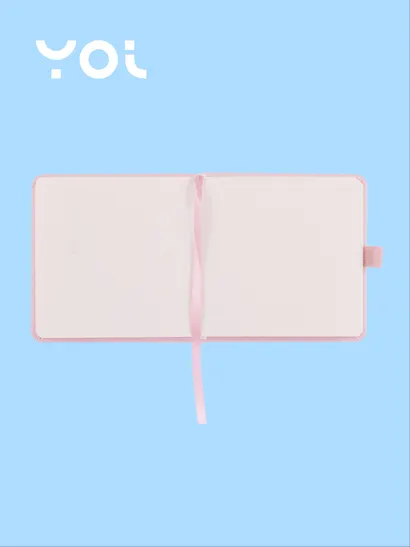 Скетчбук 12*12 80 листов, розовый, 140г/м2, слоновая кость, Yoi - фото 3