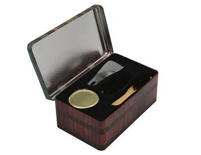 Набор для ухода за обувью в металлической коробочке 18,4*11,5*7,2см - фото 2