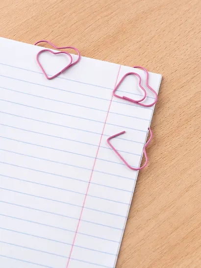 Скрепки 28 мм, 12 штук, "Сердце" - фото 6