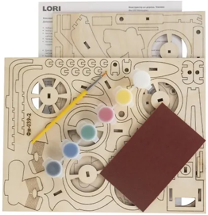 Набор для творчества. Конструктор из дерева. Техника "Мотоцикл" - фото 2