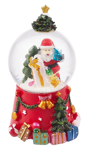 Снежный шар Дед Мороз с подарками (5,5х5х9) (12-3307026671-8888) - фото 1