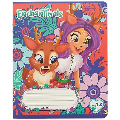 Тетрадь в линейку Enchantimals, 12 листов, в ассортименте - фото 3
