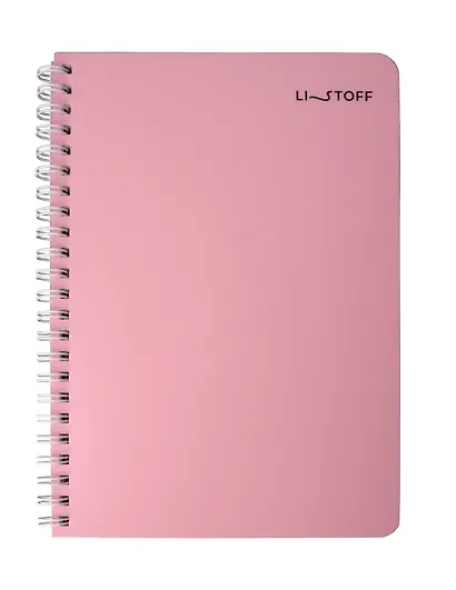 Тетрадь 80л кл. "Mauve" евроспираль, пласт.обл. - фото 1