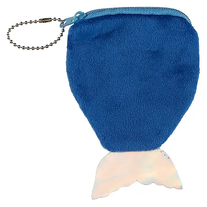 Кошелек на молнии с блестками Хвост русалки (13см) (текстиль) - фото 2