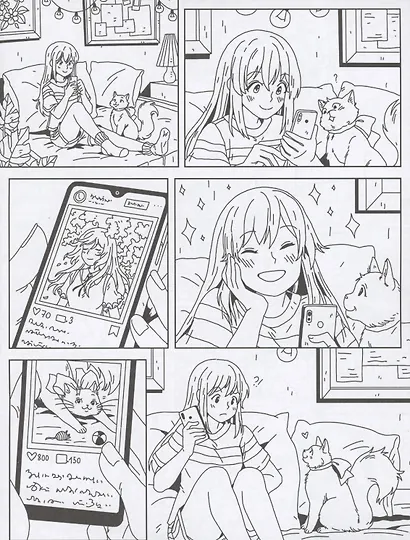 Городские комиксы. Манга. Раскраска - фото 2