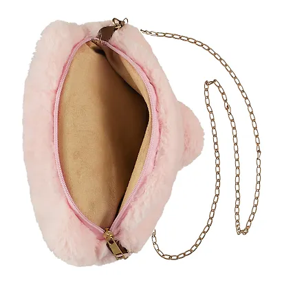 Сумочка плюшевая Котик розовый (31х23), Bookvalno - фото 6