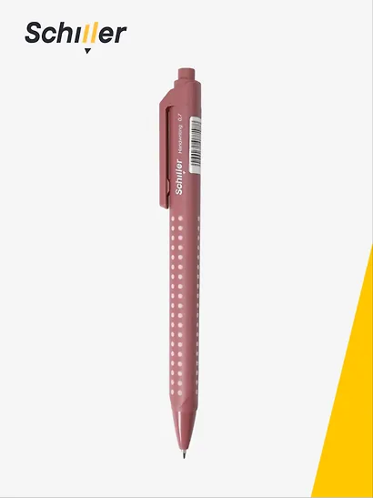 Ручка шариковая синяя автоматическая "Handwriting", в ассортименте, Schiller - фото 3