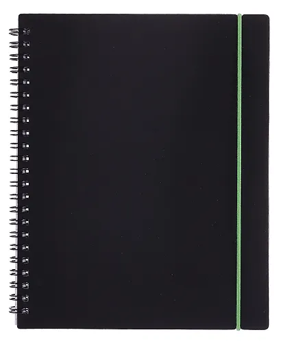 Тетрадь 80 листов, клетка, "Favorite Black. No 2" спираль - фото 1