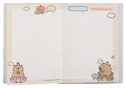 Книга для записей А5 80 листов в клетку, "Капибара", в ассортименте - фото 6