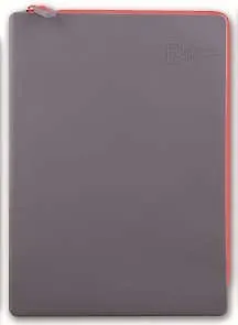Папка для тетрадей А4+ (24*33см) Феникс+ Серая силиконовая на молнии 40265 - фото 1