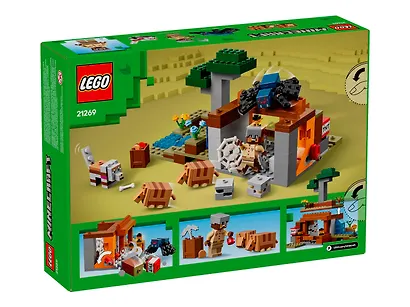 LEGO Minecraft: Экспедиция на рудник Броненосец, 247 деталей (21269) - фото 4