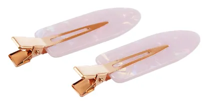 Набор заколок розовый перламутр (2шт) (пластик) (12-253004-С20) (Lafilaf) - фото 4