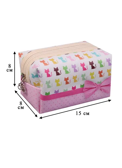 Косметичка на молнии Кошки 16*8см (ПВХ бокс) 12-11847-1220-6 - фото 2