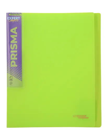 Папка с бок.прижимом А4 "PRISMA NEON", пластик 20мм, ассорти, - фото 12