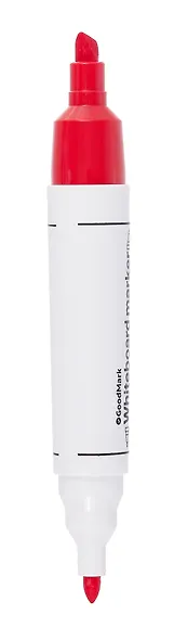 Маркер для доски красный, двусторонний, пулевидный 3мм/скошенный до 5мм, Goodmark - фото 2