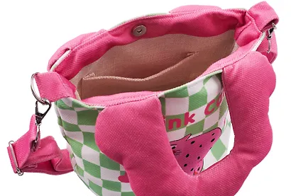 Сумка с волнистой ручкой Pink Cat (текстиль) (20х16) (12-Lanxi-A12) - фото 7