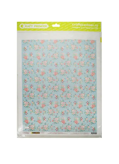 Рисовая бумага для декупажа Нежные цветы A3, 25г/м CD05579 - фото 1