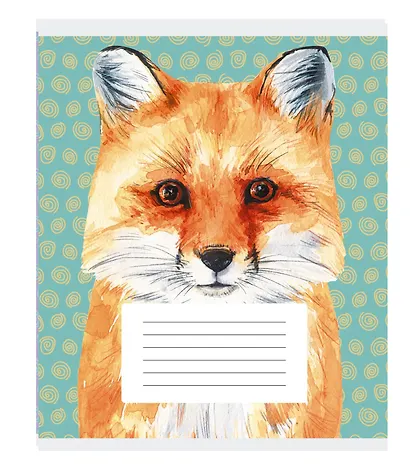 Тетрадь в клетку Listoff, "Зверята (Универсальная плашка)", 24 листа, в ассортименте - фото 3