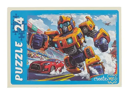 Пазл 24 элемента "Мощный желтый трансформер" 300х215 мм - фото 3