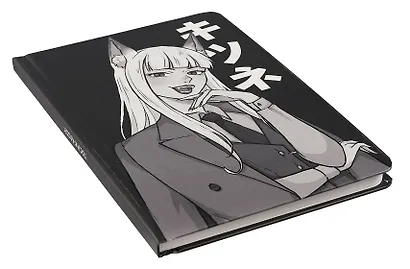 Книга для записей А5 48л тчк. "Черный" 7БЦ, софт.тач - фото 2