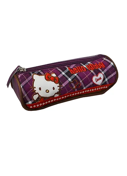 Пенал школьный 1отд. "Hello Kitty" 7*23*6см, треугольный, на молнии, Премьера - фото 1