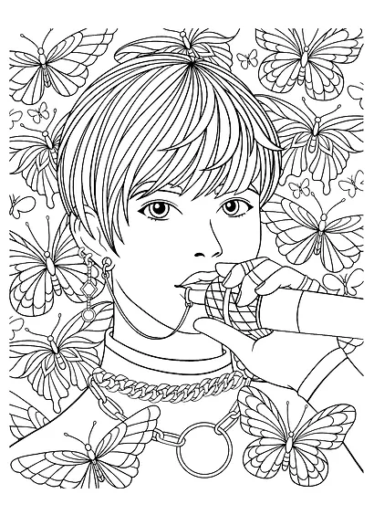 РАСКРАСКА АНИМЕ. К-РОР РАСКРАСКА - фото 3