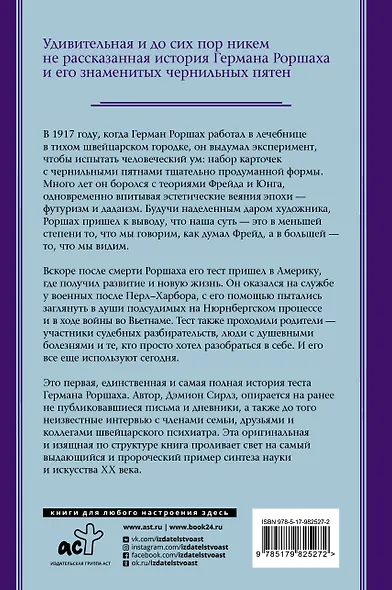 Тест Роршаха. Герман Роршах, его тест и сила видения - фото 2