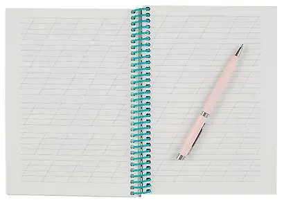 Блокнот А5,64л. Каллиграфия, Леттеринг, Монограммы, Узоры-3 (64-3212)7БЦ, на цветной спирали - фото 7