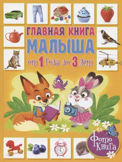 Главная книга малыша от 1 года до 3 лет. Фотокнига - фото 1