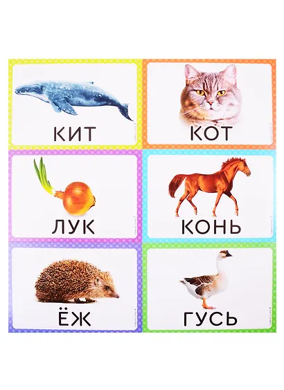 Логопедические карточки. Запускаем речь. Слова из 1 слога. 34 карточки - фото 2